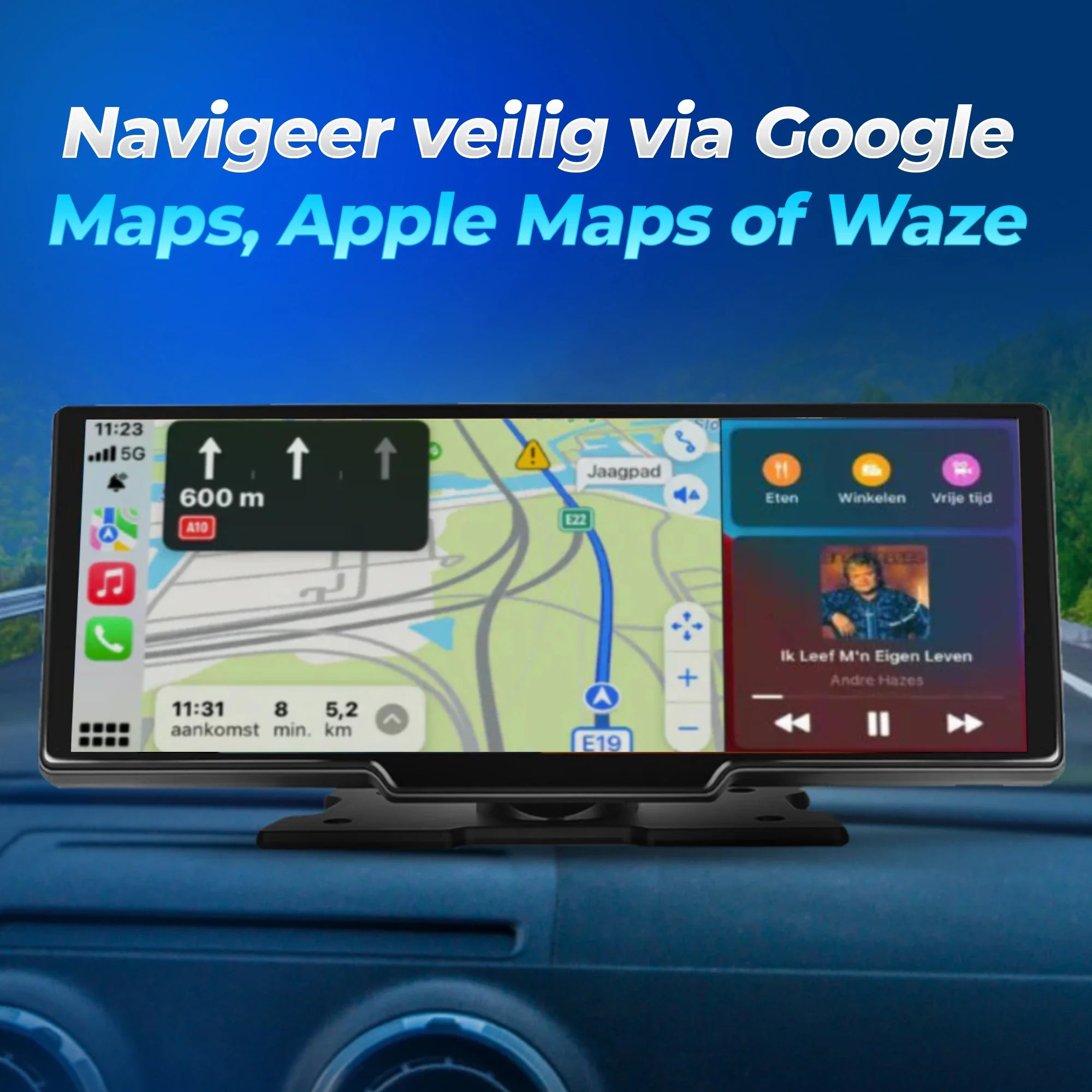 Apple CarPlay / Android Auto - 9.3 inch scherm