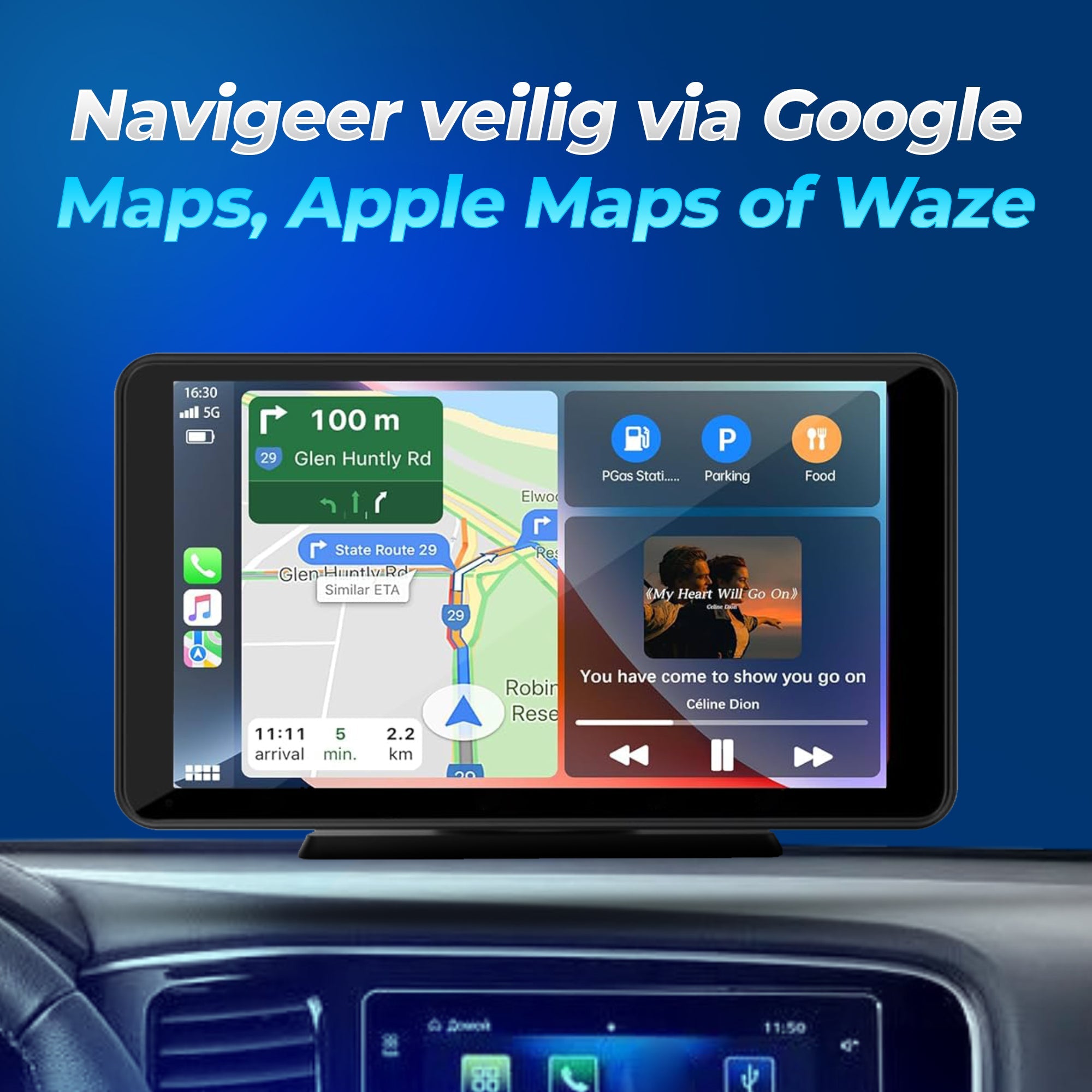 Apple CarPlay / Android Auto - 9 inch scherm