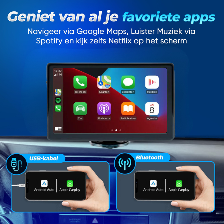 Apple CarPlay / Android Auto - 7 inch scherm