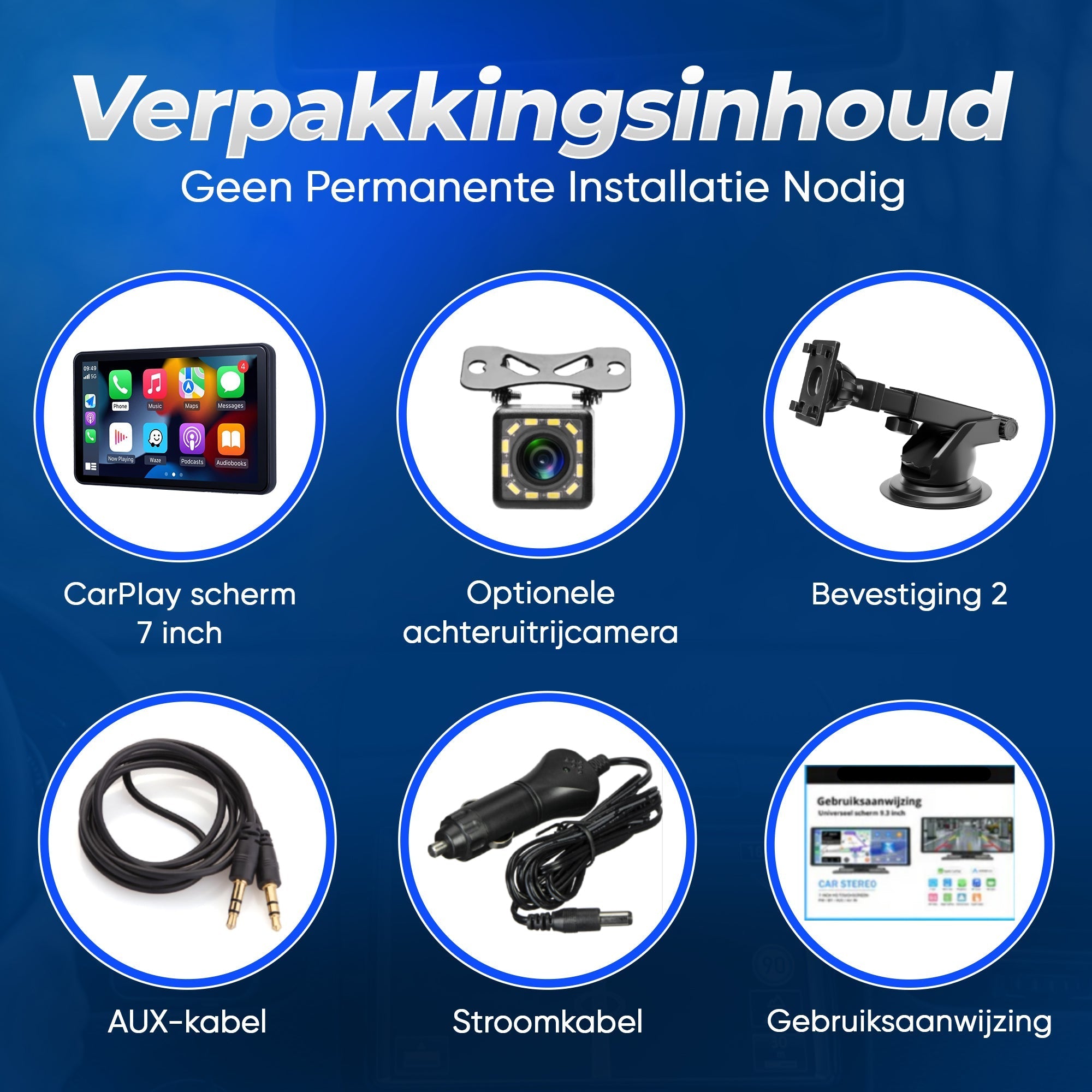 Apple CarPlay / Android Auto - 7 inch scherm