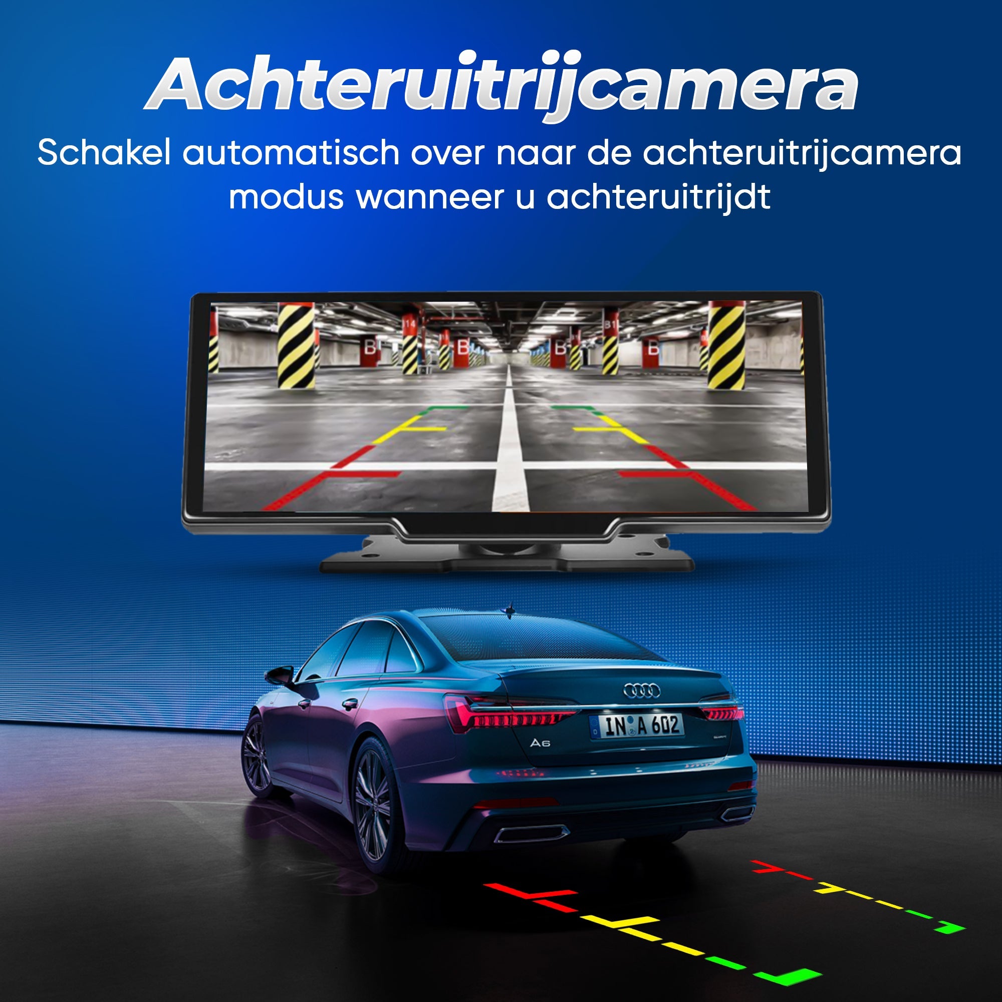 Apple CarPlay / Android Auto - 9.3 inch scherm - Ingebouwde Dashcam